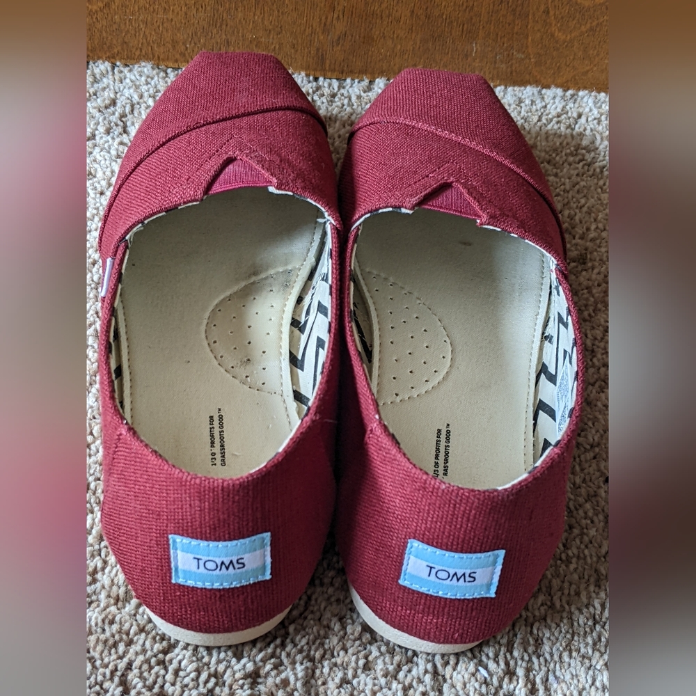 TOMS Women's Alpargata Recycled Cotton Canvas Loafer Flat, size 11 womens - Picture 2 of 7